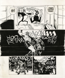 Paul Pope 2003 100 BOXING 01 comic page with 6 panels