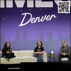 Hailey Smith, Melissa "Mel" Smith, and Brian Entin sitting on stage looking forward during audience questions.