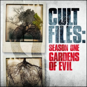 Logo for Mike King's second podcast "Cult Files: Season One Gardens of Evil". His other show is Profiling Evil.