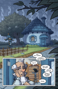 Patchwork Girl of Oz interior page colored and lettered by Otis Frampton