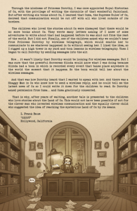 Patchwork Girl of Oz interior page colored and lettered; a letter from L. Frank Baum. by Otis Frampton