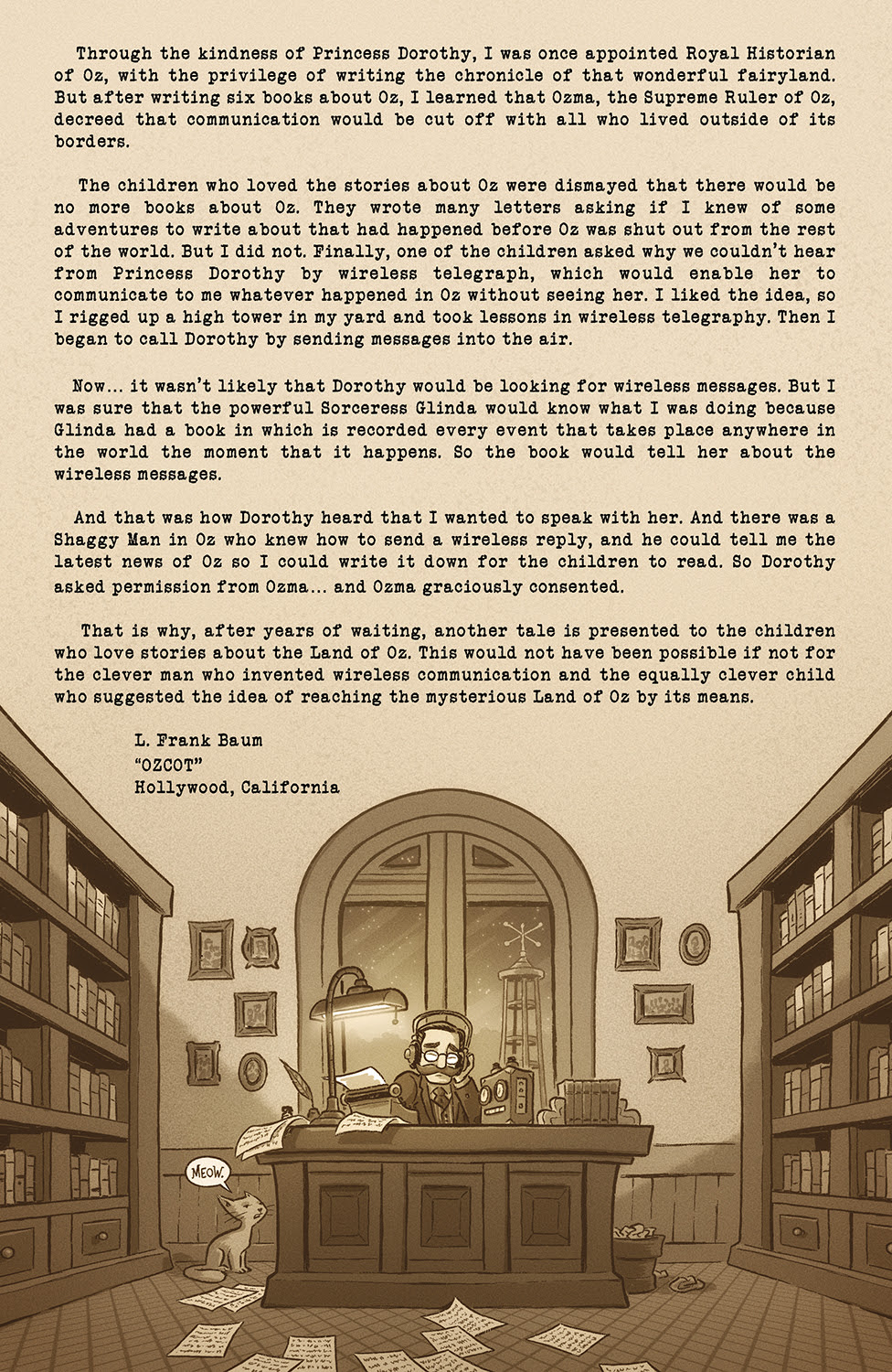 Patchwork Girl of Oz intro page