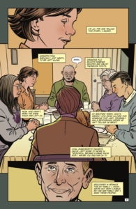 "Thanksgiving" interior page by (W) Mark Russell and (A) Mauricet from AHOY comics