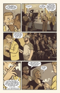 "Thanksgiving" interior page by (W) Mark Russell and (A) Mauricet from AHOY comics