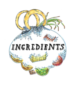 Where there's smoke, there's dinner by Jennifer Hayden interior page section break "ingredients"