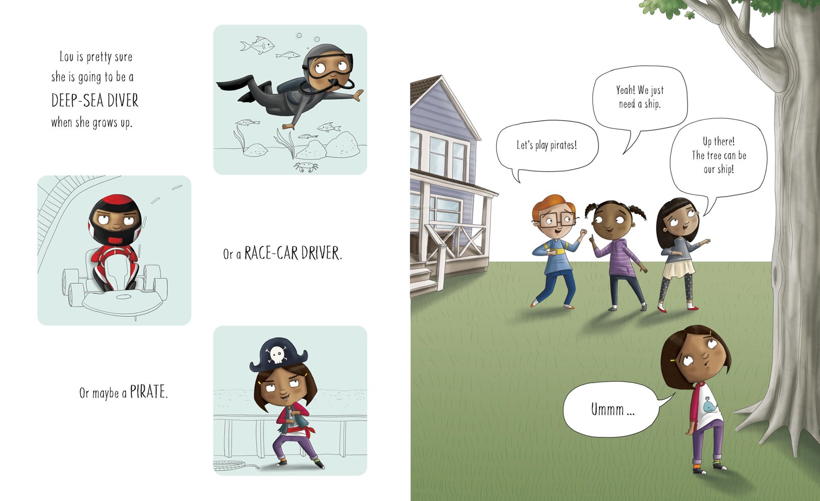 The Thing Lou Couldnt Do interior double page spread2