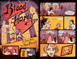 Blood Honey 2 interior pages by Sean Peacock, IDW Top Shelf Productions