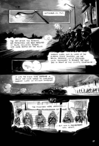 MARCH (Omnibus Edition) interior black and white page John Lewis, Andrew Aydin, Nate Powell