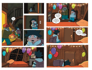 double page spread of "the Marsh Fellows" by Anna-Laura Sullivan