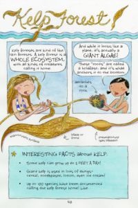 interior page from volume 3 about kelp Surfside Girls collection by Kim Dwinell