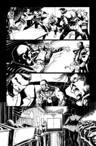 Vampire the Masquerade issue 1 page 7 in stark black and white