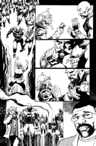 Vampire the Masquerade issue 1 page 17 in stark black and white