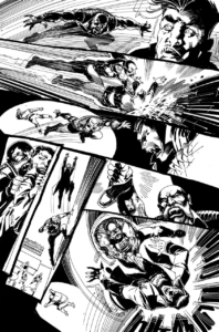 Vampire the Masquerade issue 1 page 19 in stark black and white