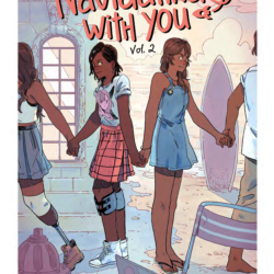 Navigating with You Volume 2 cover showing Neesha and Gabby holding hands with each other while their backs are turned and each one is also holding hands with someone else.